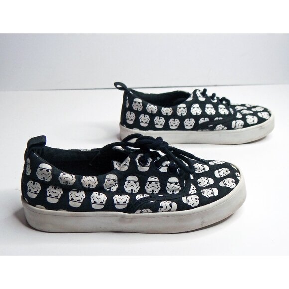 Star Wars | Gap Kid Stormtroopers Graphic Boy Black & White Sneakers Size 13 - Picture 5 of 9